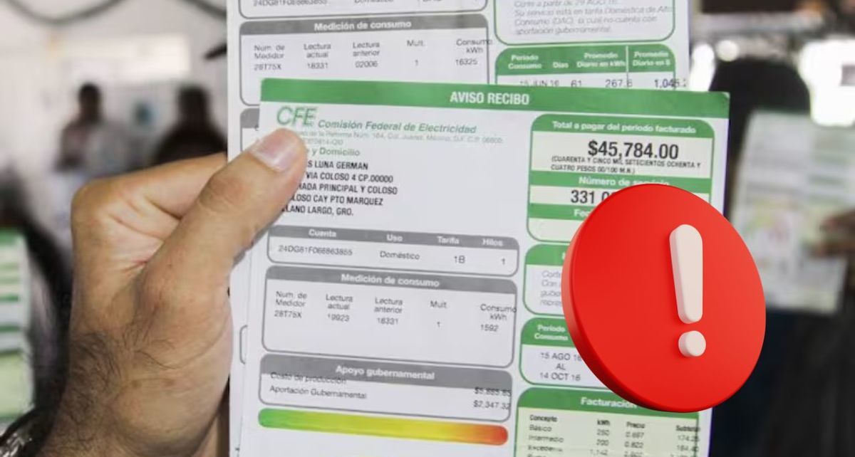 ¡Atención! Estas personas deberán cambiar el nombre del titular del recibo CFE o tendrán serias consecuencias. (FOTO): Especial.