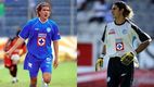 Sebastán Abreu y Yosgart Gutiérrez en su paso por Cruz Azul (Mexsport)