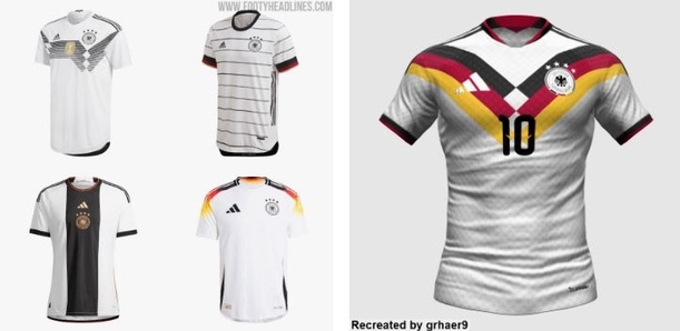 Playeras de la selección de Alemania (footyheadlines.com)