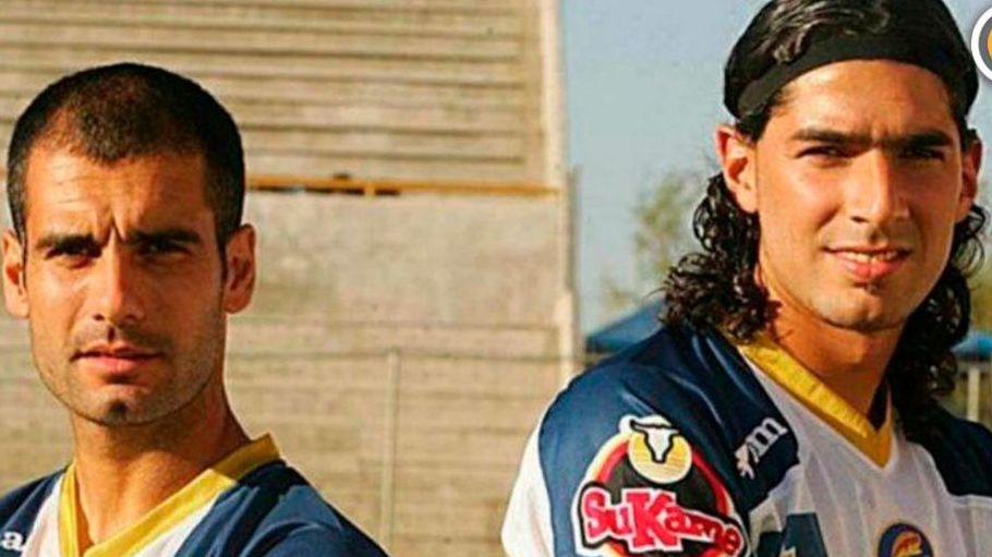 Sebastián Abreu y Pep Guardiola jugaron juntos en Dorados (Especial)