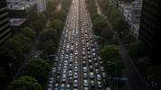 Avenidas congestionadas en CDMX (IA)