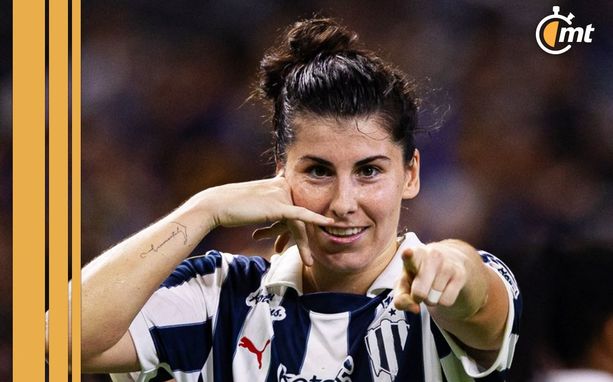 Lucía García apareció al rescate de las campeonas (X: @Rayadas)