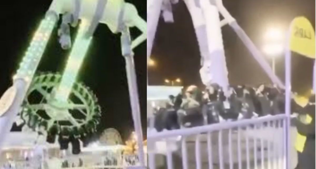 Juego mecánico se parte en el aire y deja varios heridos en Arabia Saudita| Foto: Instagram