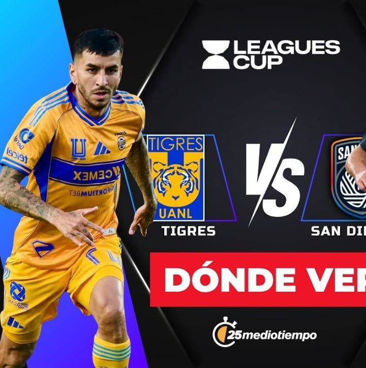 Consulta la previa de Tigres vs. San Diego FC para ver EN VIVO Jornada 2 Leagues Cup 2025. Diseño: Abigail Sequera