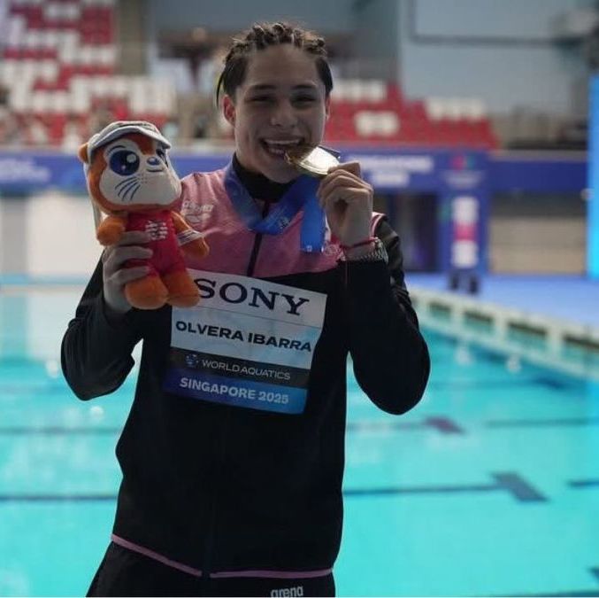 Osmar Olvera ganó este lunes en trampolín de 3 metros (CONADE)