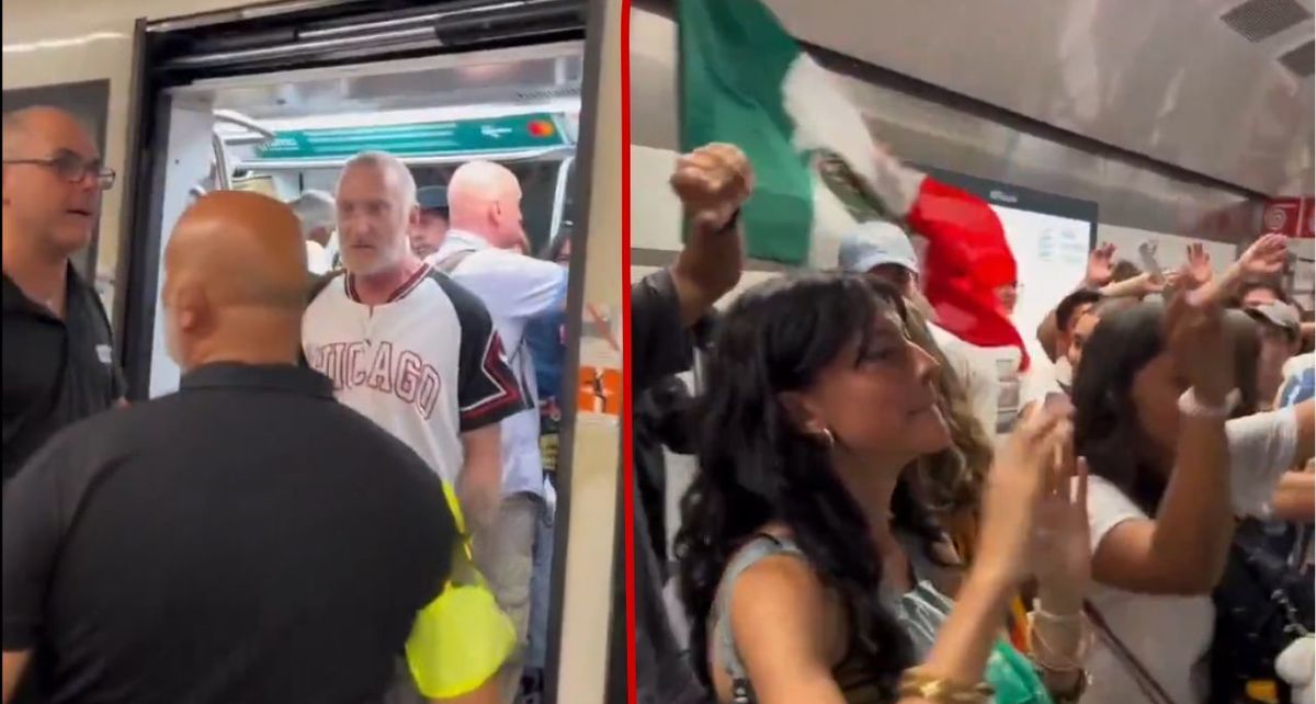 Esta fue la reacción de unos mexicanos contra un italiano furioso en el metro de Roma. (red social: X)