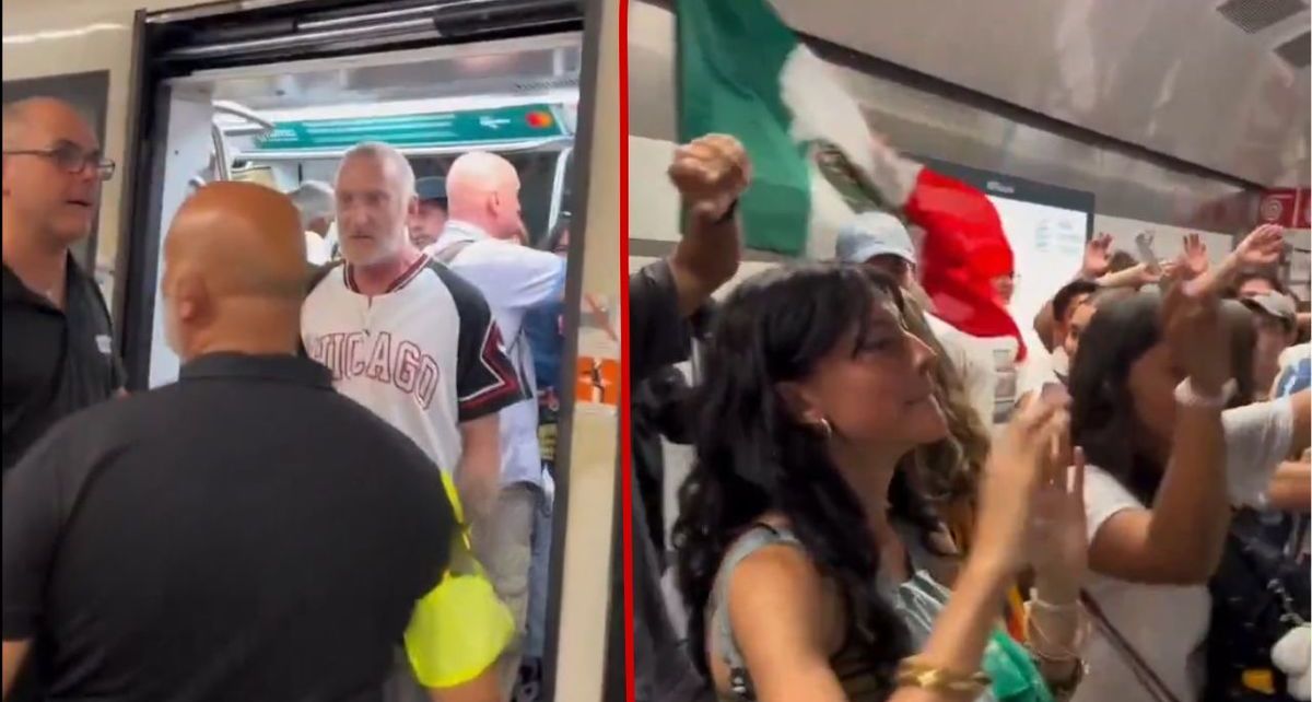 Esta fue la reacción de unos mexicanos contra un italiano furioso en el metro de Roma. (red social: X)