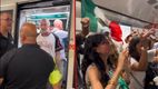 Esta fue la reacción de unos mexicanos contra un italiano furioso en el metro de Roma. (red social: X)