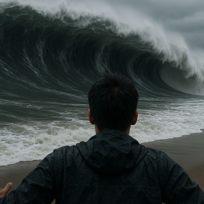 Esta es la historia de los tsunamos que han impactado a México en 250 años. Foto: IA