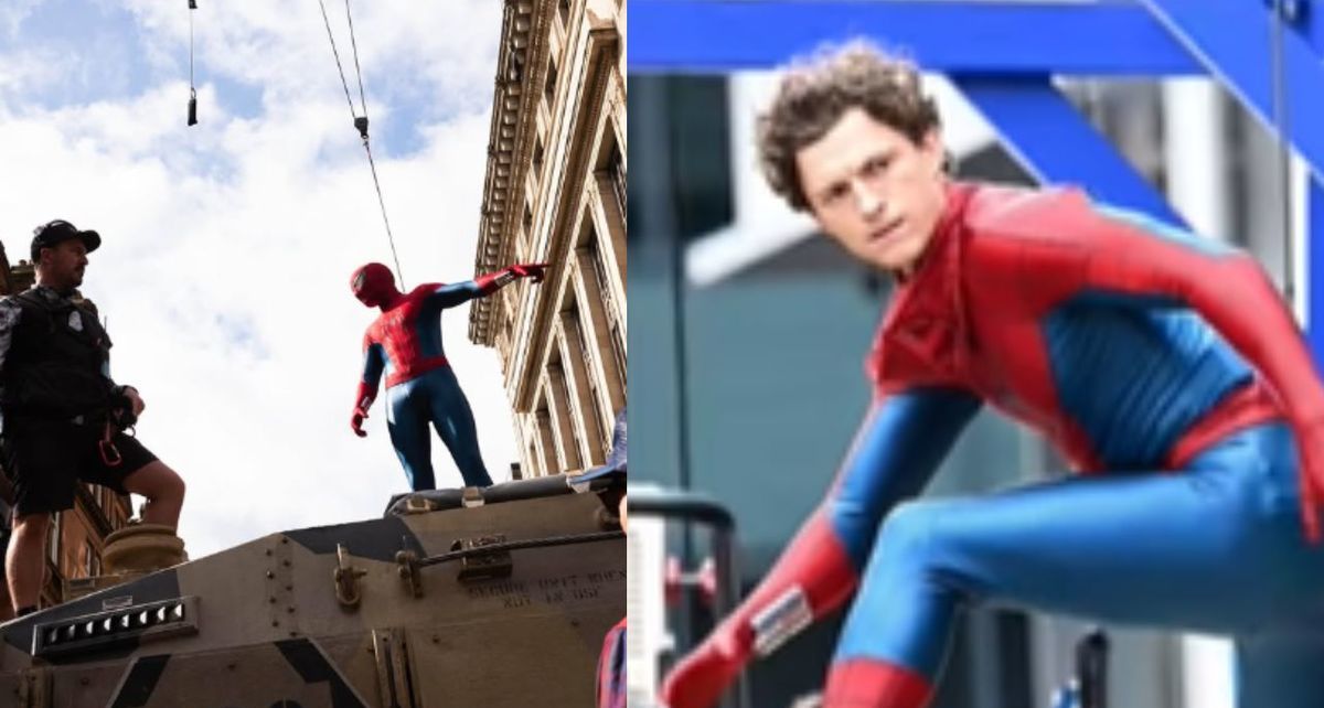 Se filtran escenas del set de Spider-Man: New Day| Foto: Tom Holland y TikTok