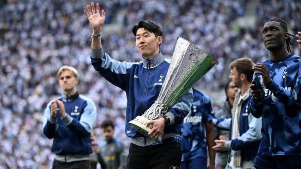 Heung-Min Son se marcharía de los Spurs tras ganar la Europa League (AFP)