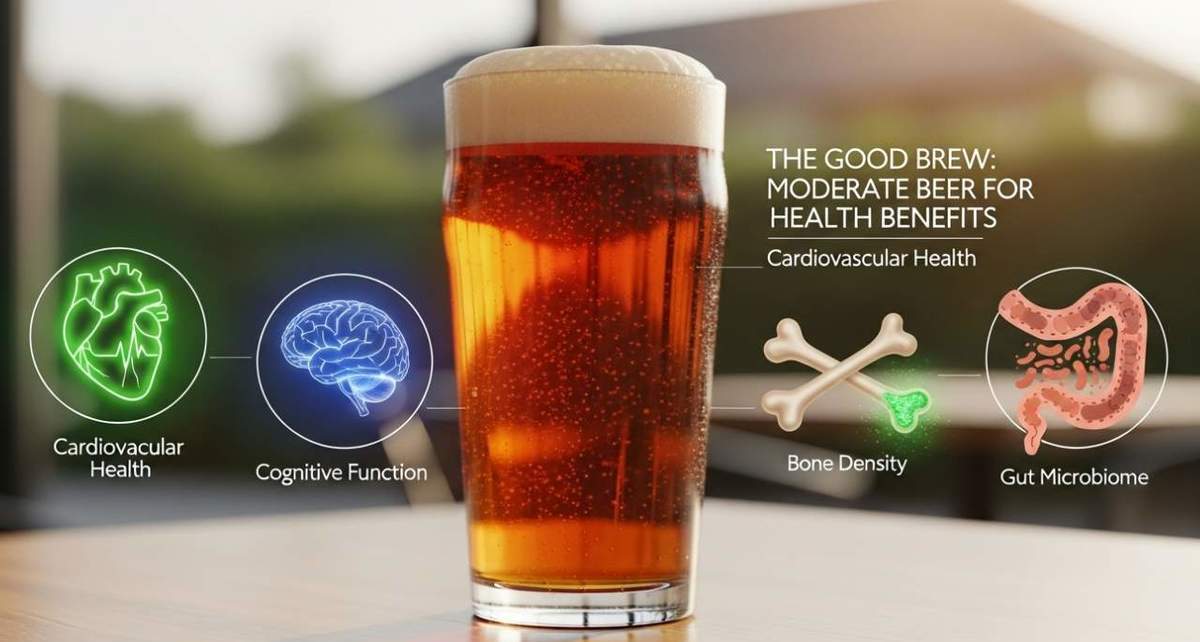 La cerveza puede tener algunos beneficios para la salud ()