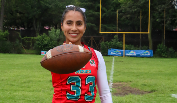 Diana Flores de México, es la mejor jugadora del mundo en Flag Fotball | Foto: ESTO en línea |