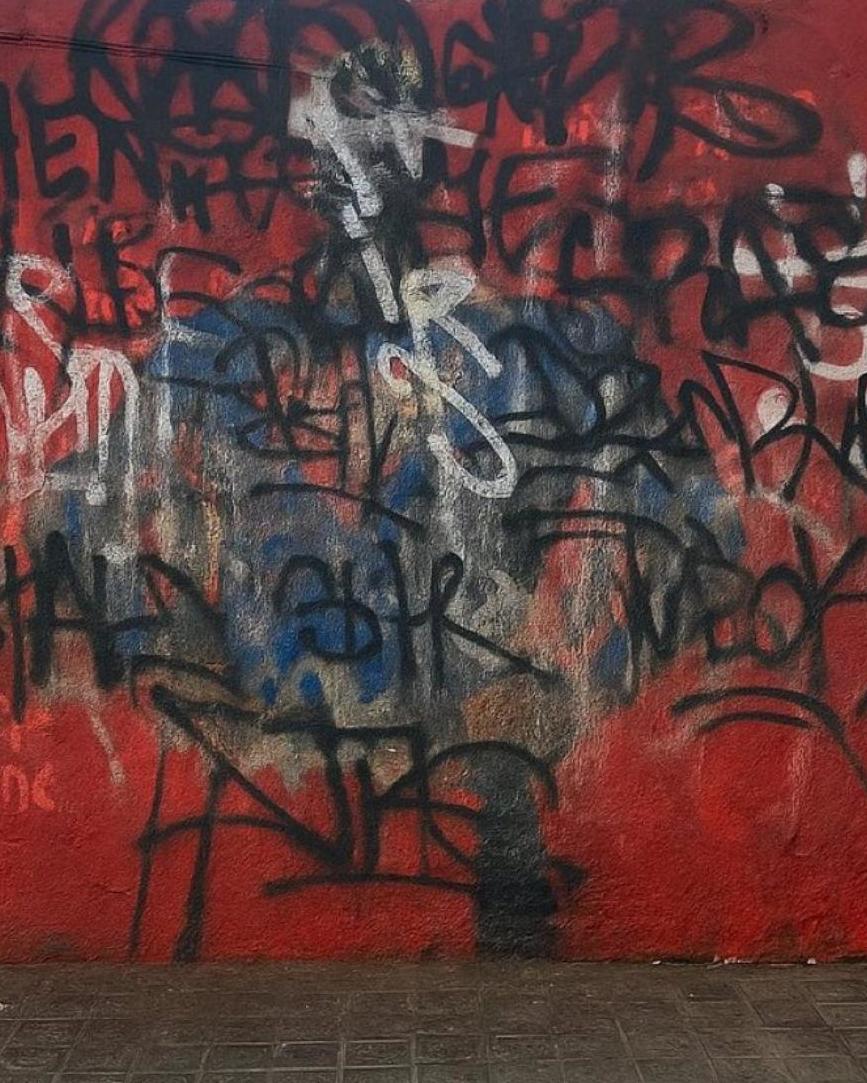 El mural vandalizado a mediados de julio fue sólo por IA.