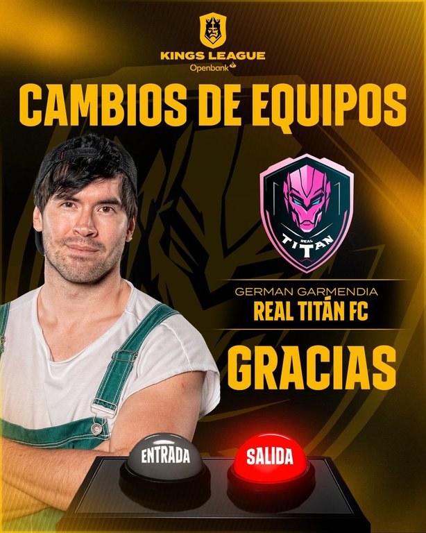Real Titán que fue finalista en la primera edición, también es baja con su equipo.