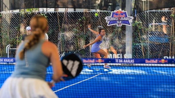 Acción de un juego del Red Bull Padel Dash (Cortesía)