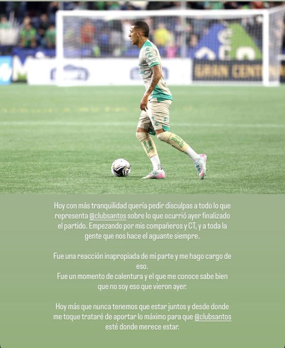 Fagúndez se disculpó por lo ocurrido.