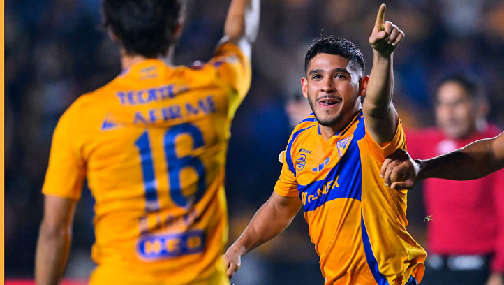 Jesús Garza destrabó el partido para Tigres. (Foto: Mexsport)