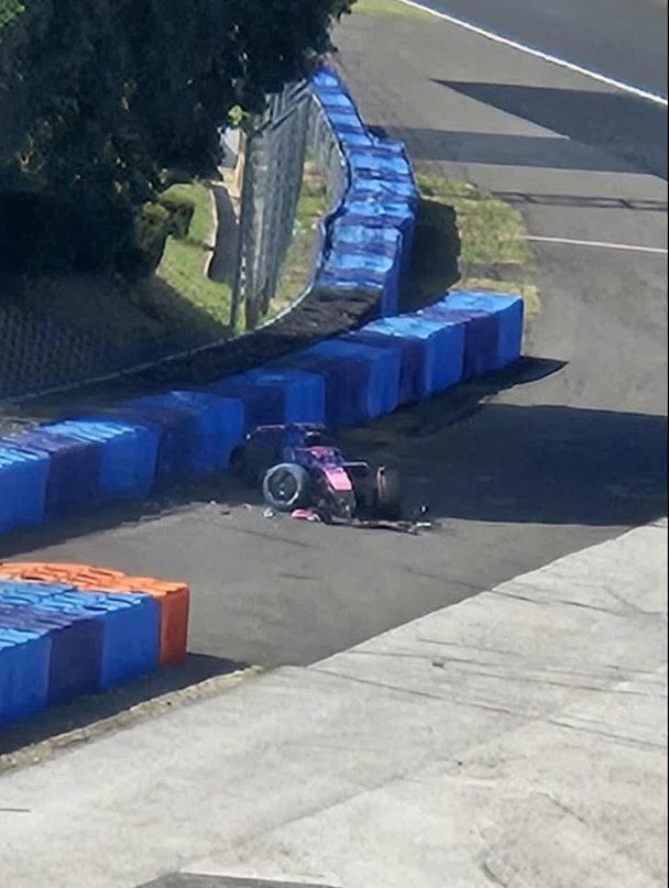 La imagen de cómo quedó el monoplaza.