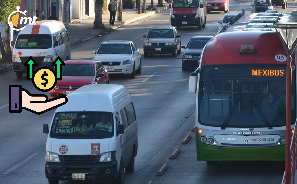 Nuevo precio del transporte público en Edomex. (FOTO: Especial)