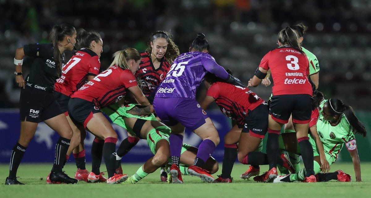 Pelea en el juego entre Juárez y Tijuana en la Liga MX Femenil (Mexsport)