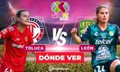 Toluca y León en duelo directo de la Liga MX Femenil.