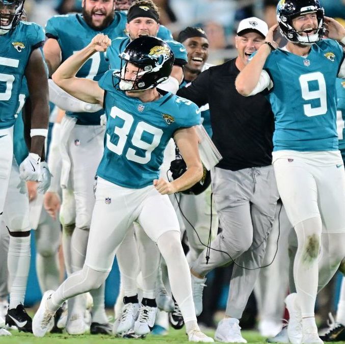 Cam Little, pateador de los Jaguars (AFP)