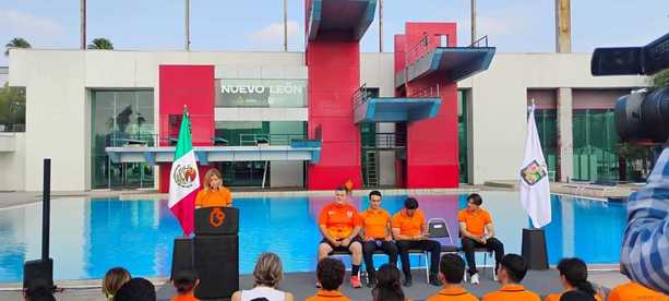 Ceremonia de premiación a los atletas mexicanos. (Foto: Martha Cedillo)