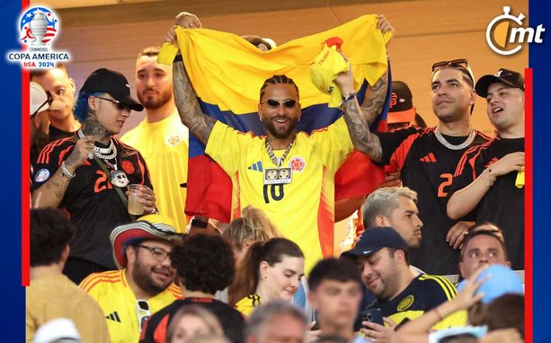 Maluma, en la Final de la Copa América (AFP)