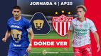 Rivalidad Pumas-Necaxa Jornada 4 Apertura 2025