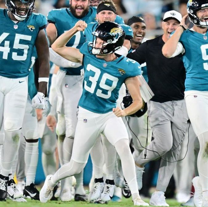 Cam Little, pateador de los Jaguars (AFP)