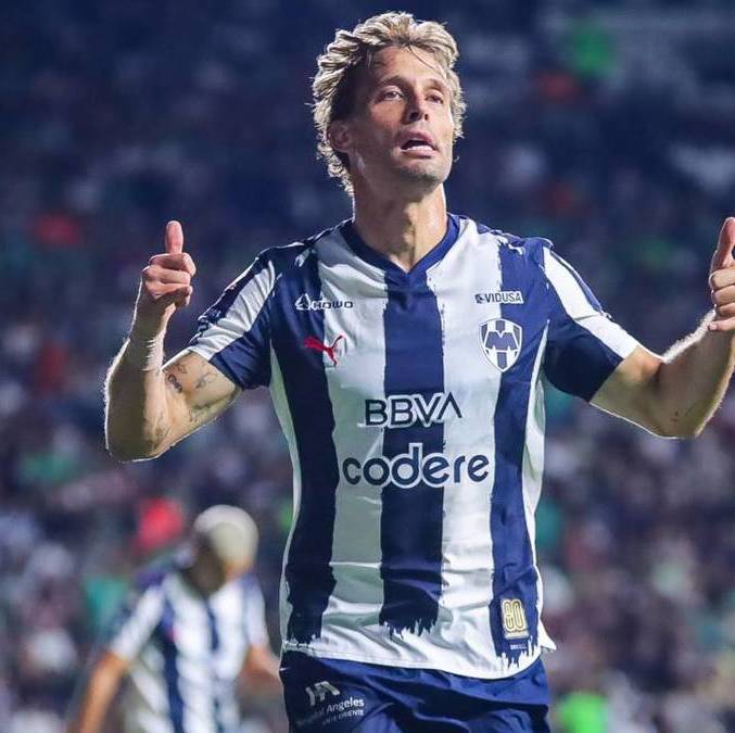 Sergio Canales festeja el tercero de Rayados (Mexsport)