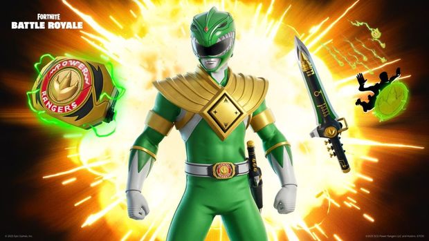 Skin del Green Ranger disponible en Fortnite (FOTO: @Fortnite)