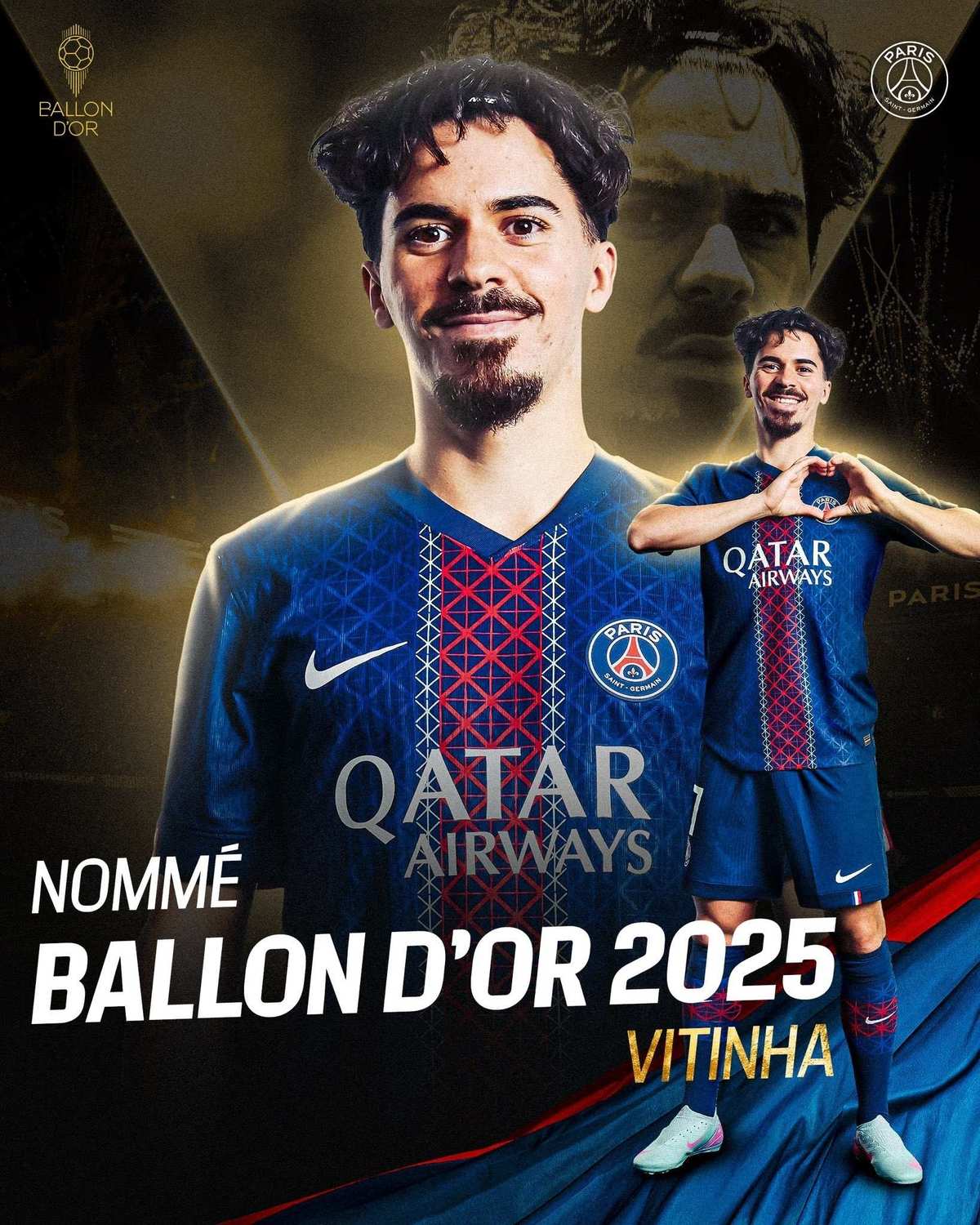 Vitinha fue uno de los jugadores más destacados del PSG en la Champions y en el Mundial de Clubes. Esto derivó en su nominación al balón de oro. Foto: