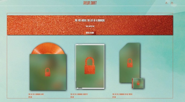 Detalles de la preventa del nuevo disco de Taylor Swift  (taylorswift.com)