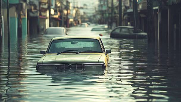 Las inundaciones siguen provocando decenas de carros afectados (Freepik)