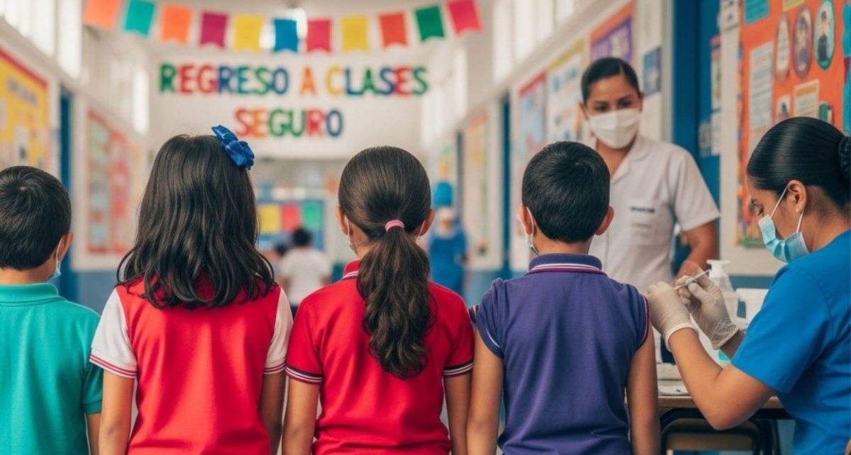 Lista de vacunas que pide la SEP obligatoriamente para el regreso a clases 2025 en México. (FOTO): Especial.