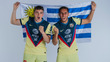 Cáceres y Viñas, los últimos dos jugadores que América trajo directo de Sudamérica. (Foto: Mexsport)