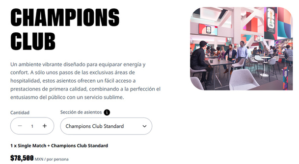 Entradas Champions Club. (Foto: FIFA)