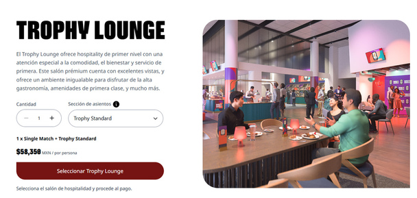 Entradas Trophy Lounge. (foto: FIFA)