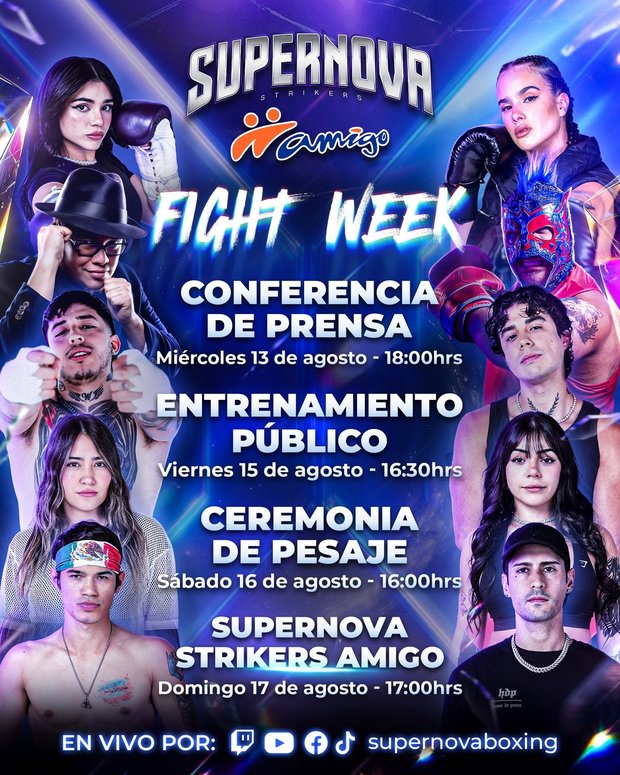 Agenda completa de Supernova Strikers