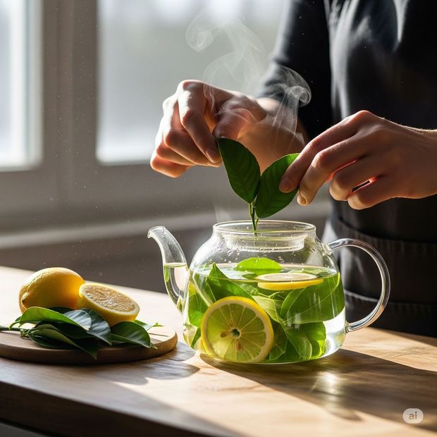 Para qué sirven las hojas de limón? Beneficios y formas de uso. Foto: MediotiempoIA