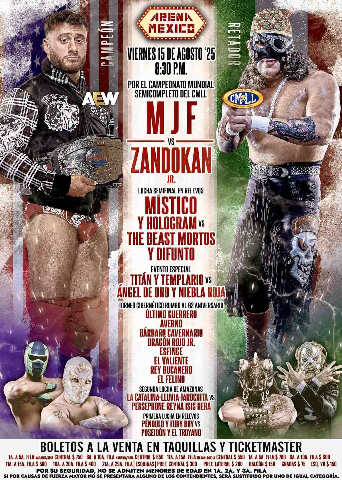 Este viernes hay lucha libre en la Arena México. (Foto: CMLL)