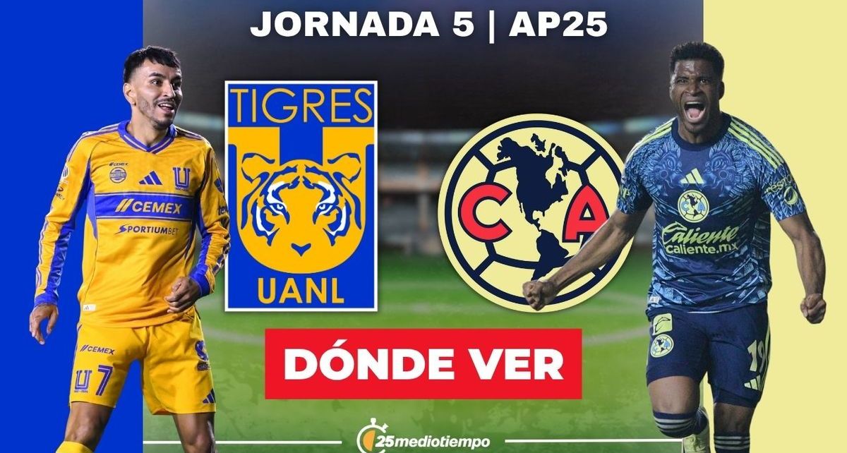 Rivalidad Tigres-América Jornada 5 Apertura 2025