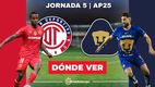 Rivalidad Toluca-Pumas Jornada 5 Apertura 2025