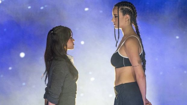 Esta es la gran diferencia de estatura entre Gala Montes y Alana Flores. Foto: Especial