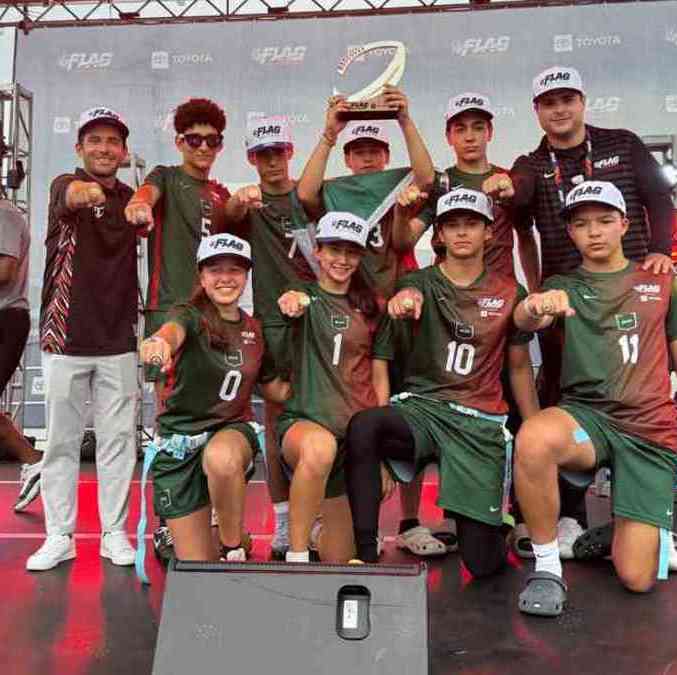 México consigue el campeonato NFL Flag División Internacional (Cortesía)