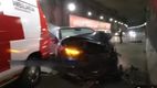 Paramédicos y reporteros son sorprendidos por un auto a exceso de velocidad (Telediario)