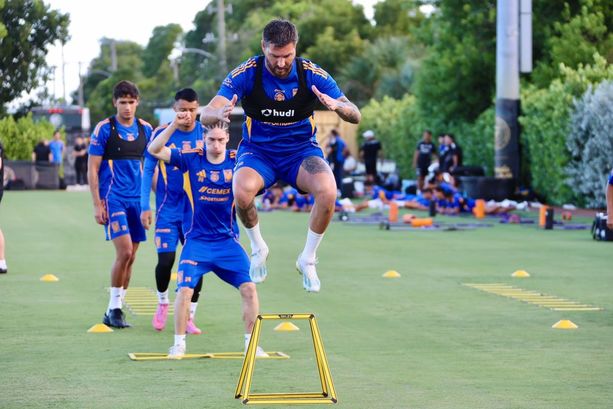 Los Tigres comenzaron la preparación para el partido contra Inter de Miami este lunes. Foto: @TigresOficial