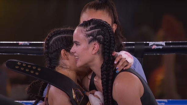 'Todo se queda en el ring, me sorprendiste.', Alana Flores sobre Gala Montes en el cuadrilatero. Foto: Supernovaboxing/YT